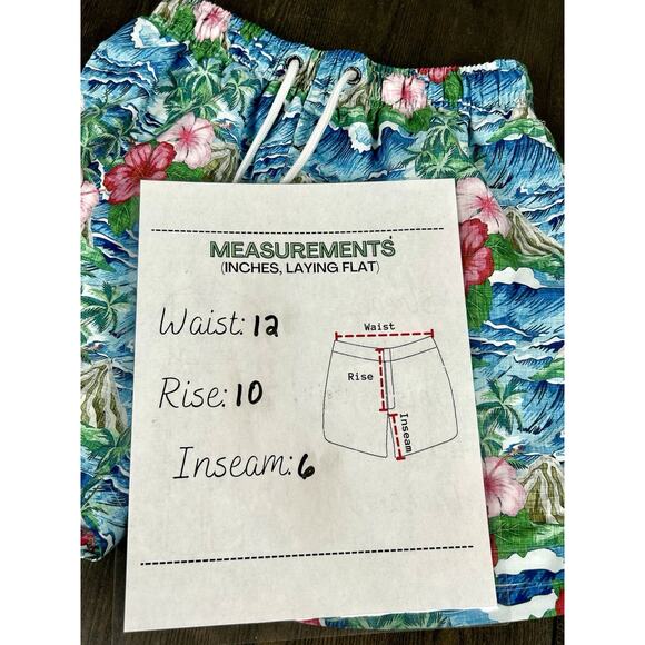 Franks OAHU Tropical Jungle Swim Shorts Trunks Board Shorts Small Hawaiian - Picture 7 of 10